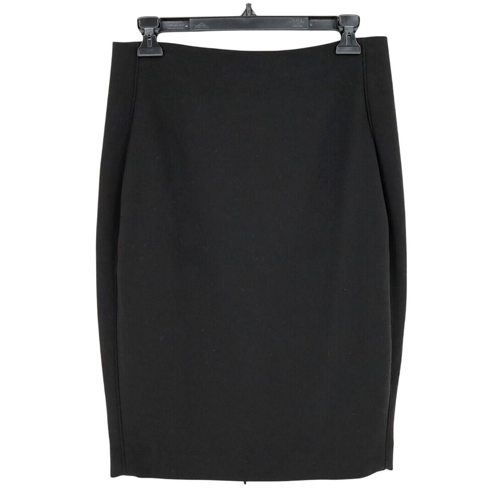 LTD Skirt Womens 6 Black Lined Pencil Straight Exposed Back Zip Career Office